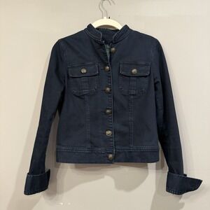 Lauren Ralph Lauren  Blue Denim Jacket Polo Military Medieval VTG Officer XS